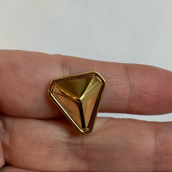 Lot 5 Pair Clip On Earrings Vintage Rhinestone Crystal Silver Gold Tone Costume - Picture 12 of 15